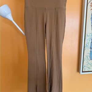 Women's Aritzia Tan Flare Pants